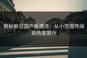 揭秘麻豆国产新潮流：从小范围传闻到热度飙升