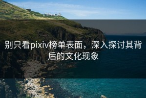 别只看pixiv榜单表面，深入探讨其背后的文化现象