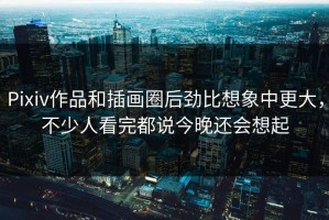Pixiv作品和插画圈后劲比想象中更大，不少人看完都说今晚还会想起