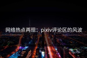 网络热点再现：pixiv评论区的风波