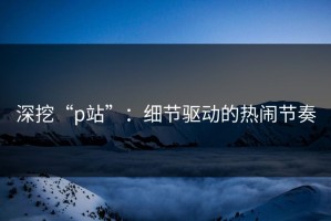 深挖“p站”：细节驱动的热闹节奏