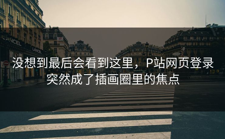 没想到最后会看到这里，P站网页登录突然成了插画圈里的焦点