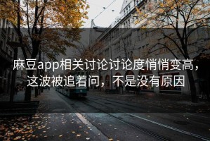 麻豆app相关讨论讨论度悄悄变高，这波被追着问，不是没有原因