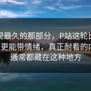 被忽视最久的那部分，P站这轮比大家想的更能带情绪，真正耐看的内容，通常都藏在这种地方